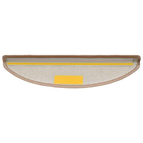 Trappemåtter halvrunde 30 stk. 56 x 17 x 3 cm - lysebrune