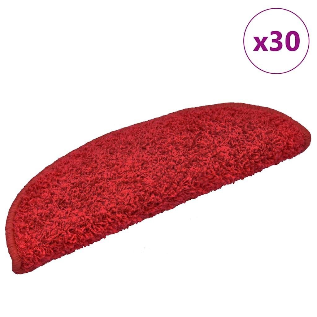 Trappemåtter 30 stk. 65x21x4 cm røde halvrunde store