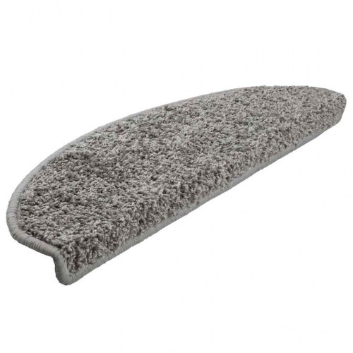 Trappemåtter 30 stk. 65 x 21 x 4 cm halvrunde - grå