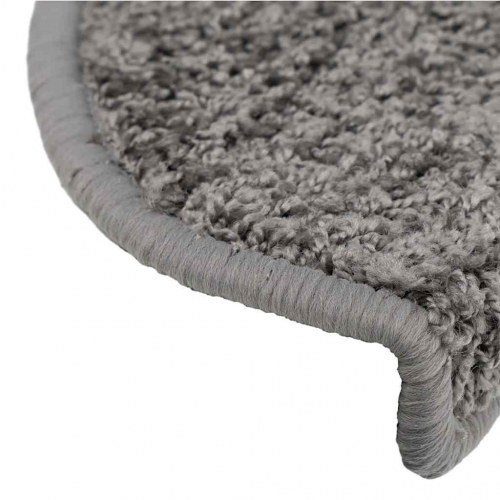 Trappemåtter 30 stk. 65 x 21 x 4 cm halvrunde - grå