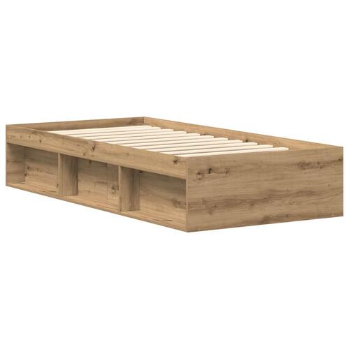 Sengeramme 140x200 cm uden madras konstrueret træ kunsteg