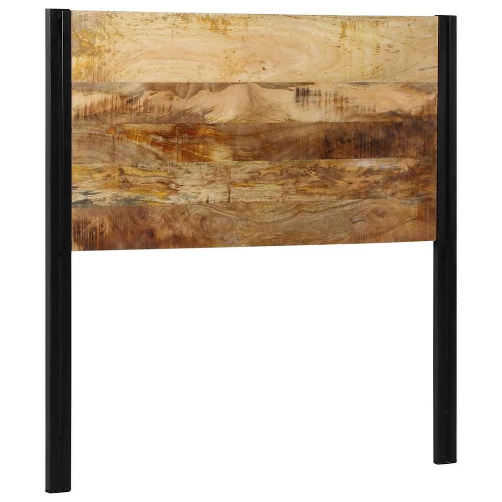 Sengegavl Og Jern - Massivt mangotræ / 100 cm