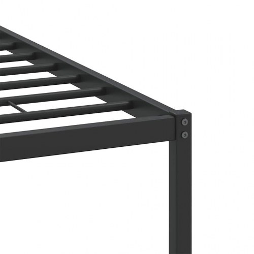 Sengeramme 150 x 200 cm med sengegavl - brunt egetræ