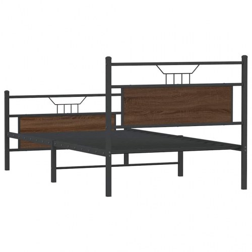 Sengeramme uden madras 107 x 203 cm - brun egetræ