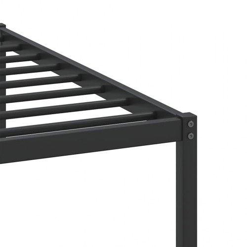 Sengeramme uden madras med sengegavl 200 x 200 cm - brun eg
