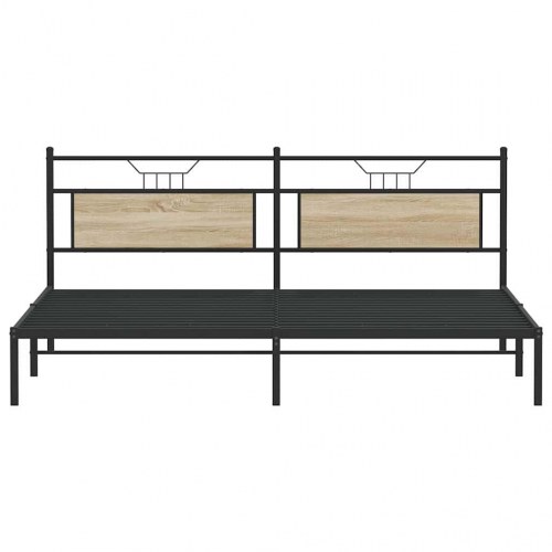 Sengeramme med sengegavl 193 x 203 cm - sonoma-eg