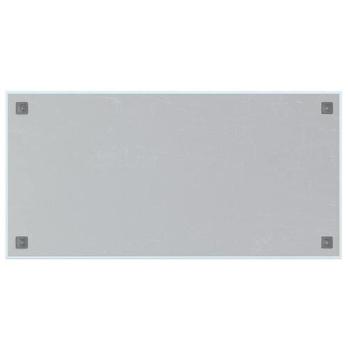 Væghængt magnettavle 100x50 cm hærdet glas hvid