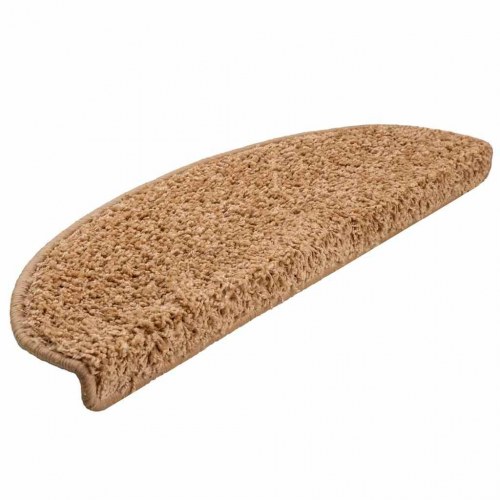Trappemåtter halvrunde 30 stk. 65 x 21 x 4 cm - beige