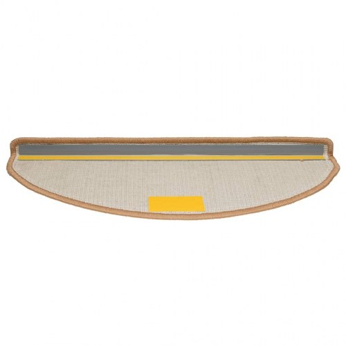 Trappemåtter halvrunde 30 stk. 65 x 21 x 4 cm - beige