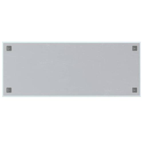 Væghængt magnettavle 100x40 cm hærdet glas hvid