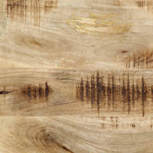 Sengegavl 120 cm i massivt mangotræ og jern
