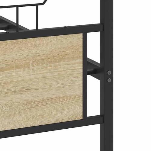 Sengeramme 140x200 cm uden madras konstrueret træ sonoma-eg