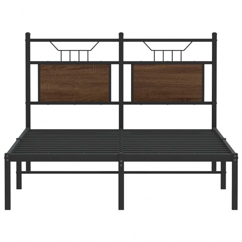 Sengeramme 120 x 200 cm uden madras - brun egetræ