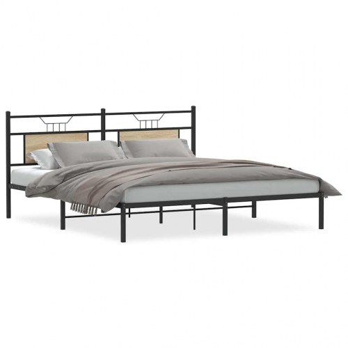 Sengeramme uden madras med sengegavl 183 x 213 cm - sonoma-eg
