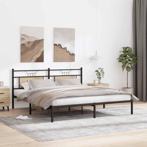 Sengeramme uden madras med sengegavl 183 x 213 cm - sonoma-eg
