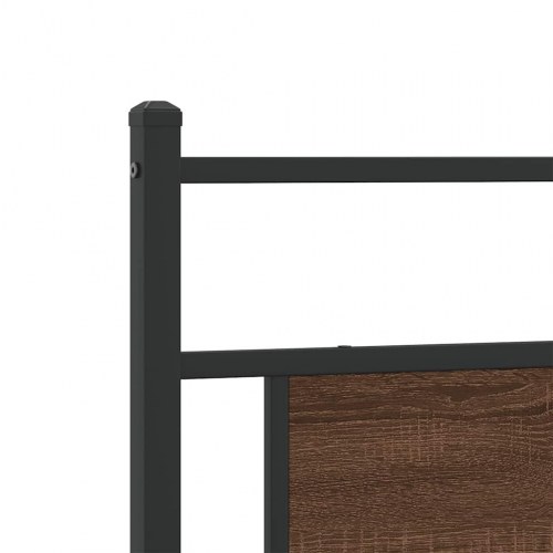Sengeramme 100 x 200 cm uden madras - brun egetræ