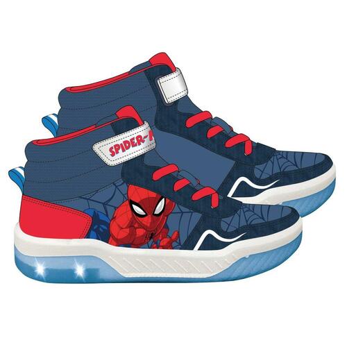 Afslappende sko med LED-lys Spider-Man Mørkeblå 31