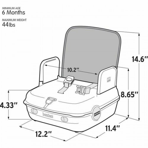 Rejsestol/Booster sæde Benbat - grå