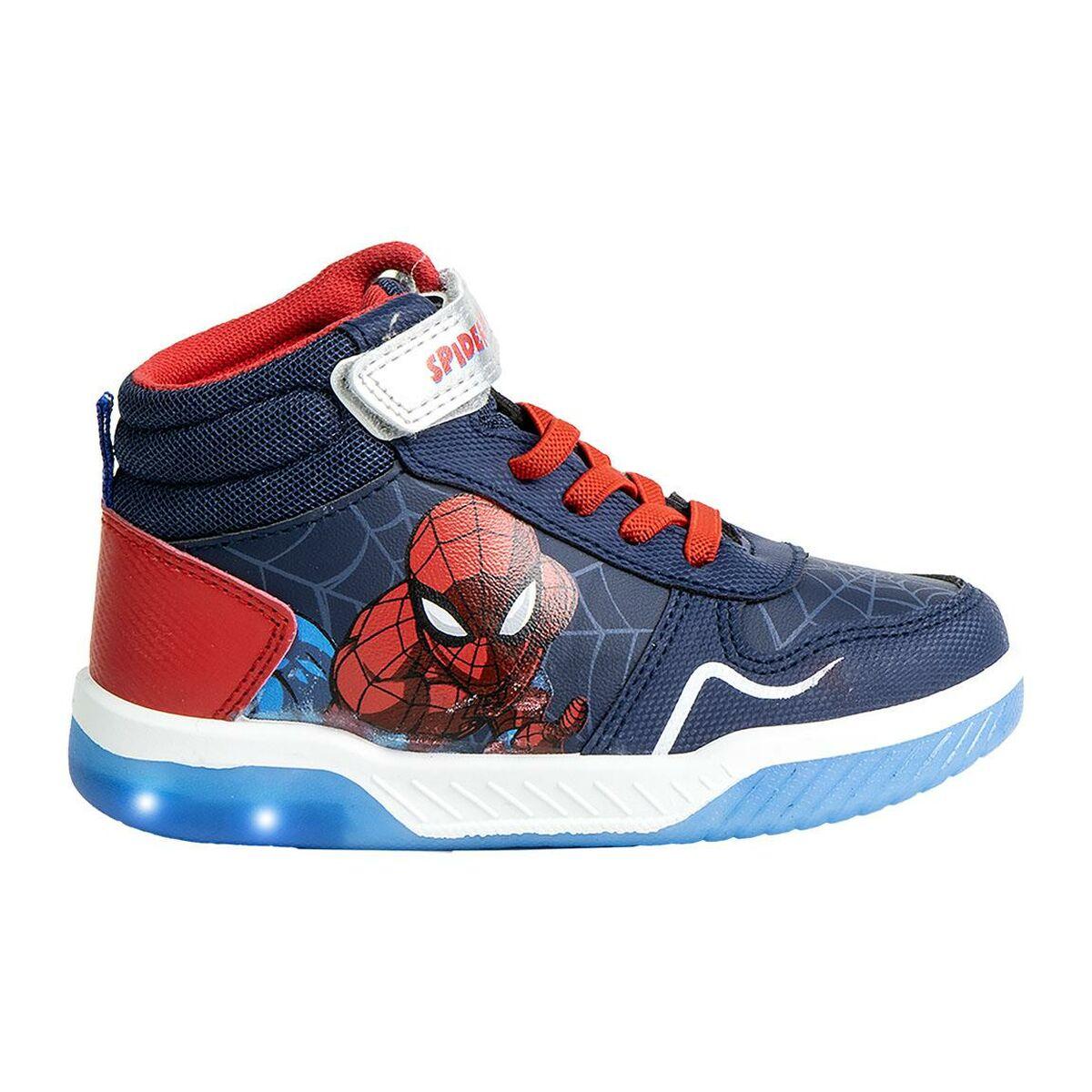 Afslappende sko med LED-lys Spider-Man Mørkeblå 33