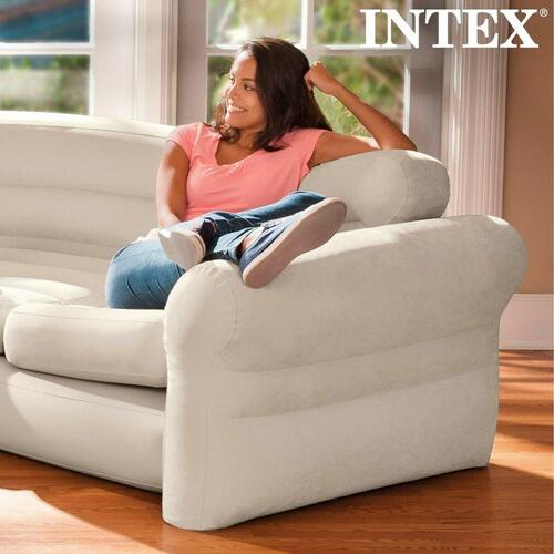 Oppustelig Sofa Intex hjørneskab 257 x 203 x 76 cm