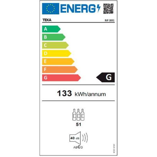 Vinotek Teka RVF 10051 GBK Sort