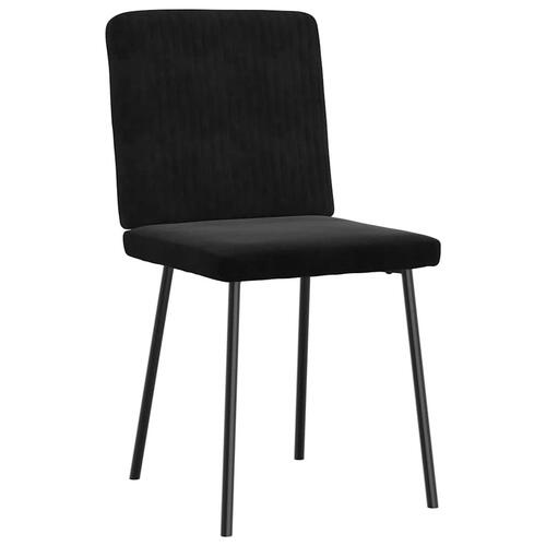 Spisebordsstole 4 stk. velour sort