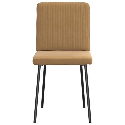 Spisebordsstole 6 stk. velour brun