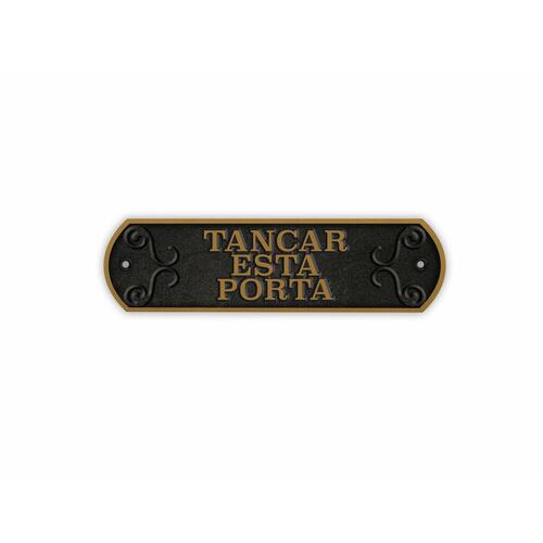 Plade Magnet & Steel Tancar Esta Porta 24 x 7,2 cm