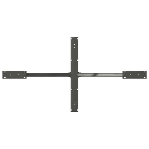 Spisebordsben edderkopform 150x78x(72-73) cm stål antracitgrå