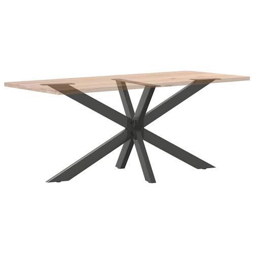 Spisebordsben edderkopform 150x78x(72-73) cm stål antracitgrå