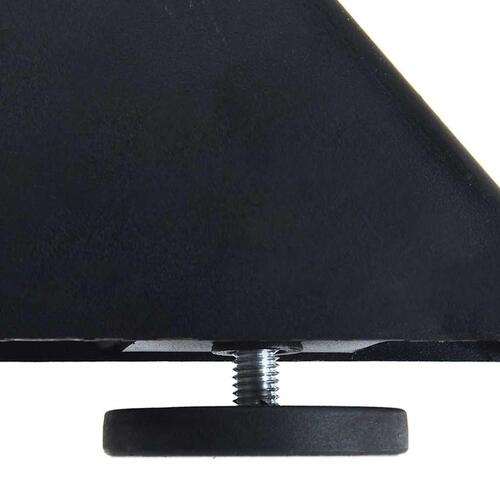 Spisebordsben edderkopform 150x78x(72-73) cm stål antracitgrå