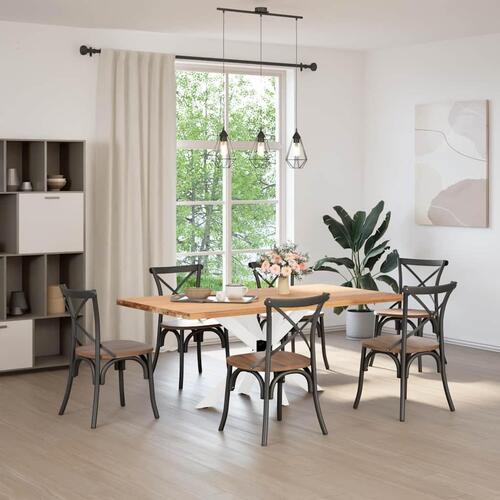Spisebordsben edderkopform hvid 120x68x(72-73) cm stål
