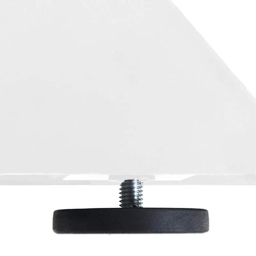 Spisebordsben edderkopform hvid 120x68x(72-73) cm stål