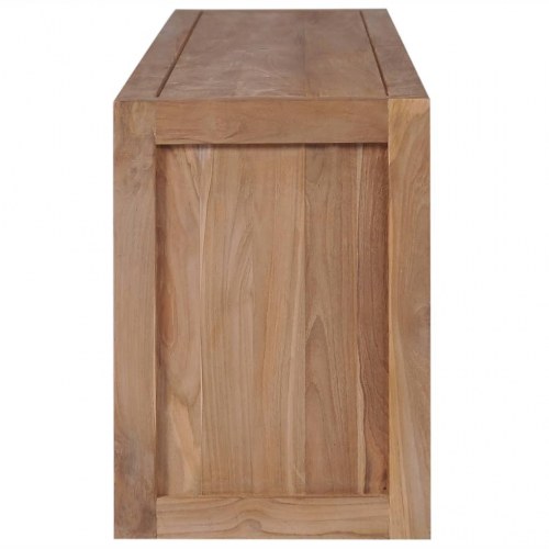 Tv-skab i massivt teaktræ med naturlig finish 120 x 30 x 40 cm