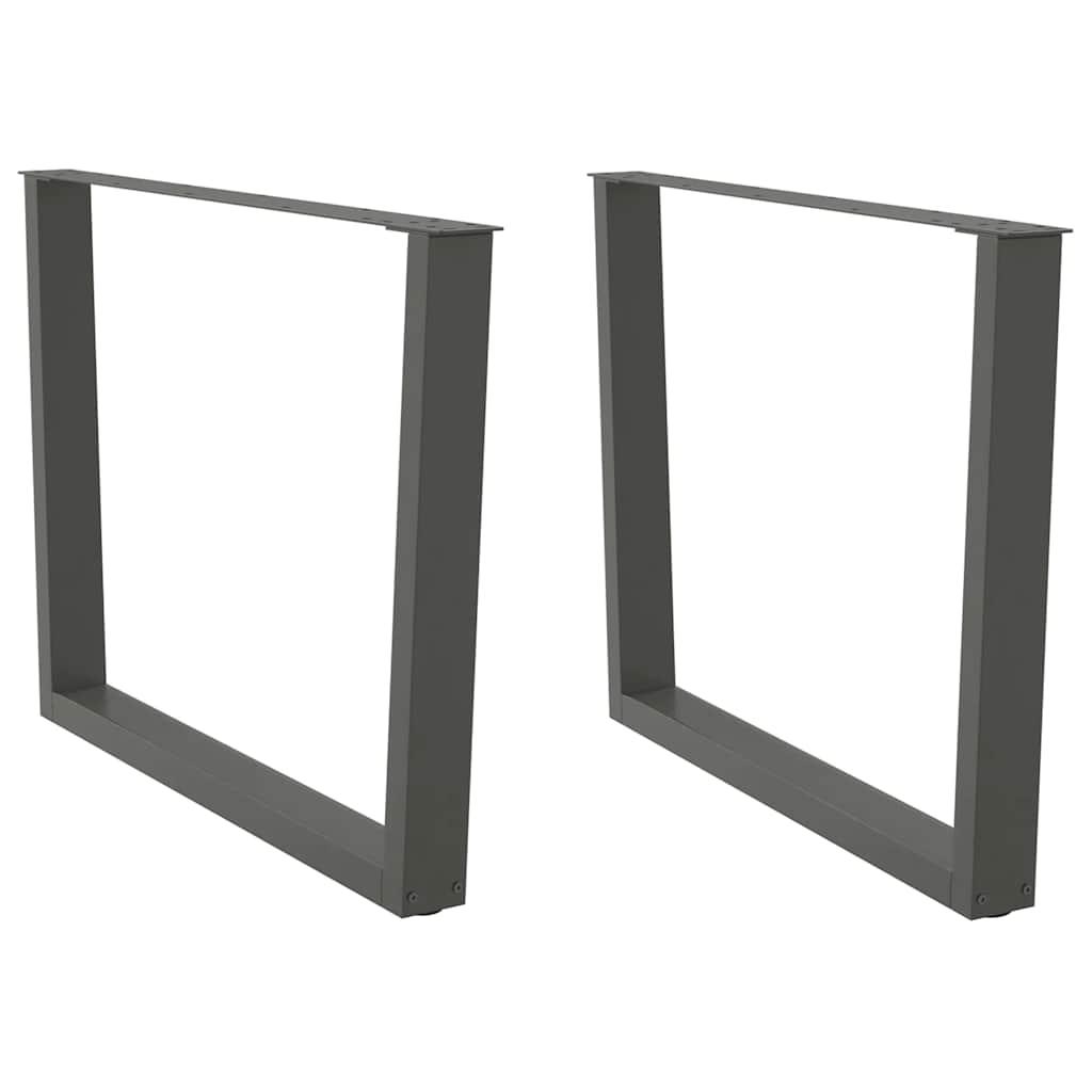 Spisebordsben V-Form 50X(30-31,3) Cm Stål - Antracitgrå / 100 x (72-73.3) cm
