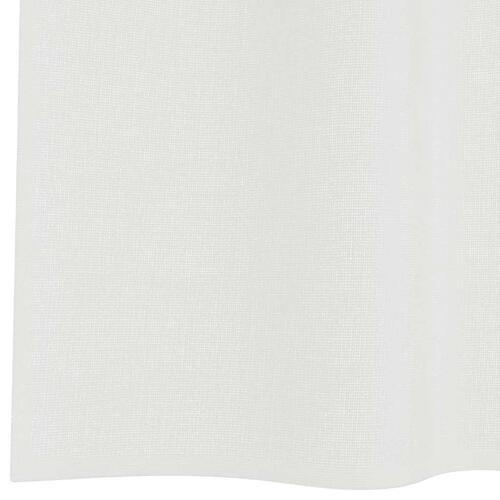 Voile-gardiner med stanglommer 2 stk hvid