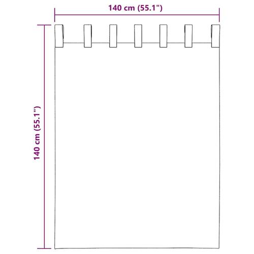 Voile-gardiner med stanglommer 2 stk hvid
