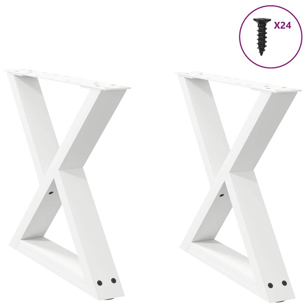 Sofabordben 30X(30-31,3) Cm Stål - Hvid / 60 x (42-43.3) cm