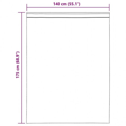 Voile-gardiner med fane i toppen - 2 stk., brun, 140 × 175 cm