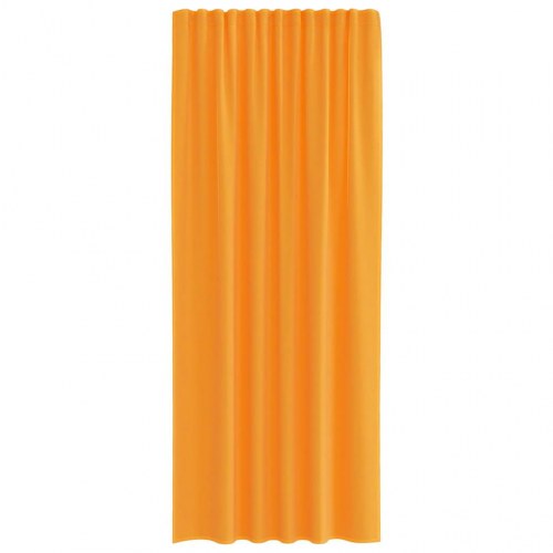 Voile-gardiner med løkker 2 stk. 140×225 cm - orange
