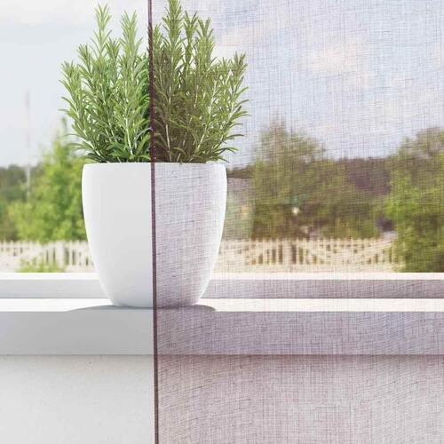 Voile-gardiner med løkker 2 stk. 140x260 cm lilla