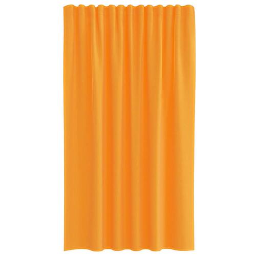 Voile-gardiner med løkker 2 stk. 140x140 cm orange