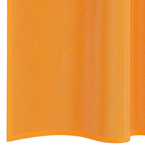Voile-gardiner med løkker 2 stk. 140x140 cm orange