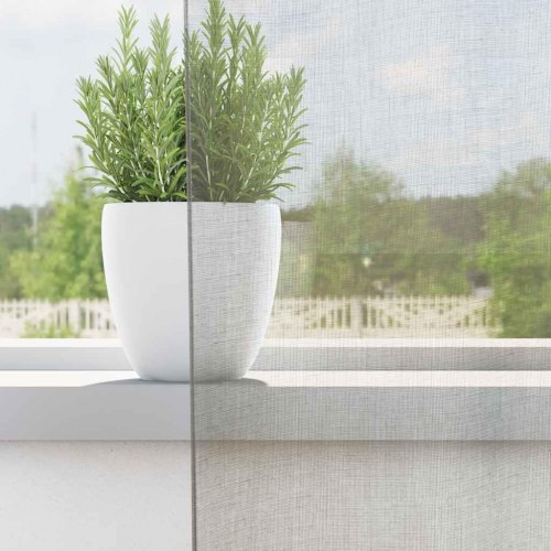 Voile-gardiner med løkker 2 stk. 140 × 175 cm - lysegrå