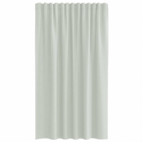 Voile-gardiner med løkker 2 stk. 140 × 175 cm - lysegrå