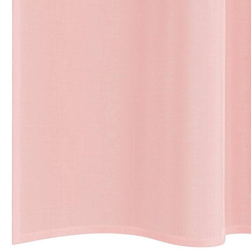 Voile-gardiner med løkker, 2 stk. - 140×225 cm, lyserød