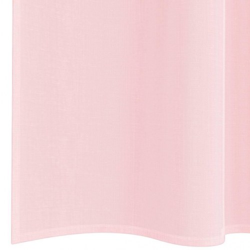 Voile-gardiner med løkker 2 stk. - 140 x 140 cm, lyserød