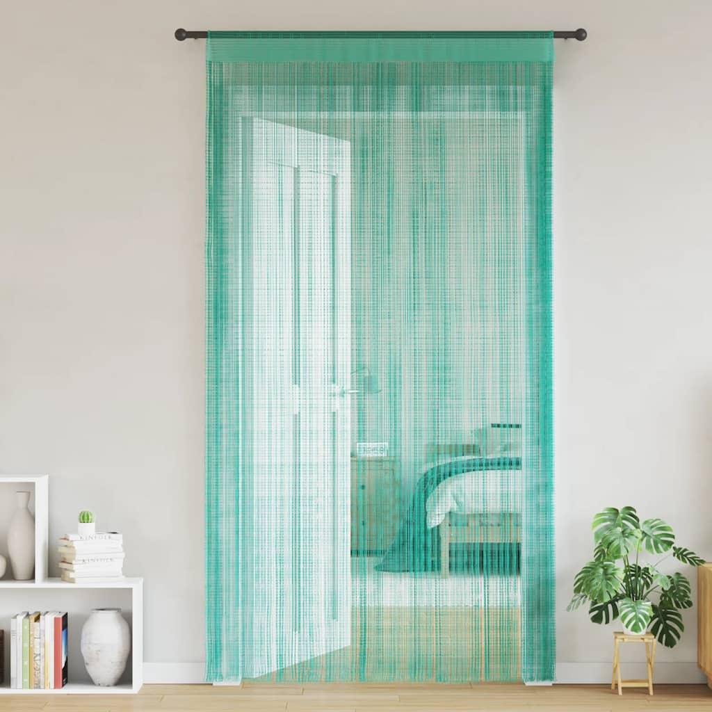 Trådgardiner 2 Stk. 140x250 Cm Turkis