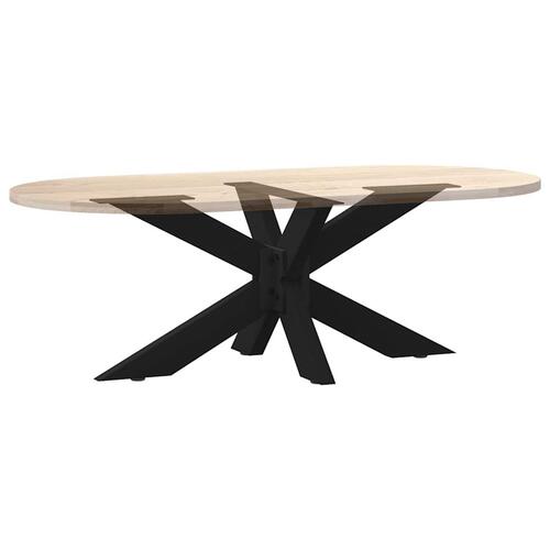 Sofabordben edderkopform 98x58x(42-43) cm stål sort