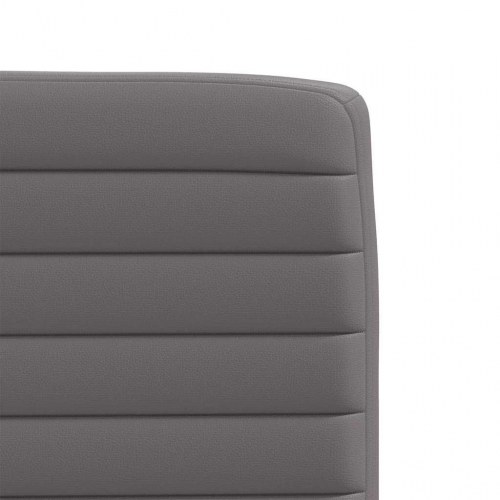 Spisebordsstole 2 stk. kunstlæder grå